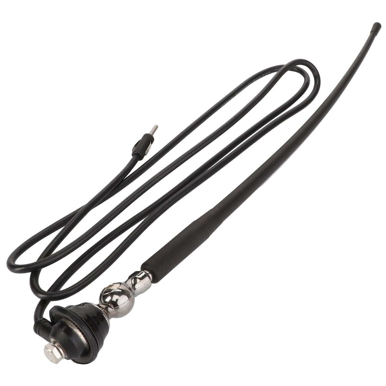 The AGCO | Antenna - S0480335 is a sleek black car radio antenna that includes a flexible mast, magnetic base, and long extension cable. No product description available.