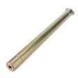 The AGCO | Pin - Acp0324100 is a cylindrical metal rod featuring a threaded hole at one end and two small perpendicular extensions at the opposite end.