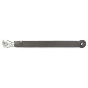 An AGCO Control Arm Rod (Part Number: G737870040011) made of industrial steel, featuring threaded ends with a rod end bearing on one side and an eyelet connection on the other, compatible with Fendt Vario S4 models.