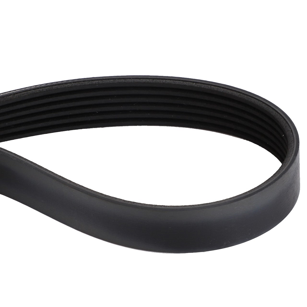 A black rubber serpentine belt, folded in a loop that showcases its ribbed texture. This is the AGCO | Belt - Acw032775A by AGCO. No current product description information is available.