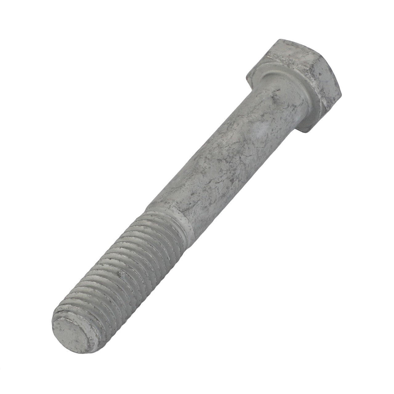 Introducing the AGCO | HEXAGONAL BOLT - ACW0883780, a metal bolt with a hexagonal head and partially threaded shaft, perfect for both DIY enthusiasts and professional builders.