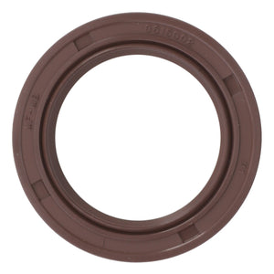 A close-up image of a round brown rubber seal, identified by the numbers "8615002" imprinted on it, commonly used in sealing applications for Valtra models, showcases the AGCO Radial Sealing Ring - 3615302M1.