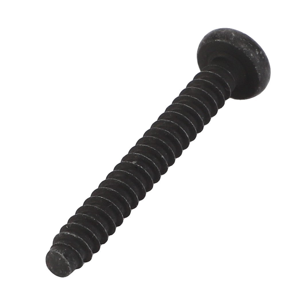 Here is a close-up of the AGCO Self-Tapping Screw - Acw3342530, featuring a black round head and a ridged body against a white background. No current product description information is available for this item.