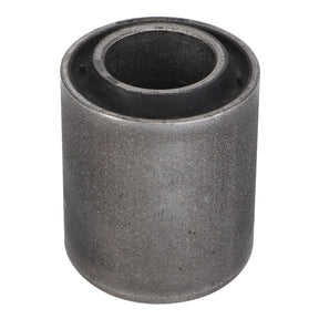 This AGCO Silent Block, Shaking Shoe (D46481300) is a cylindrical metal bushing with a hollow center, grey in color, and a textured surface designed to ensure maximum uptime.
