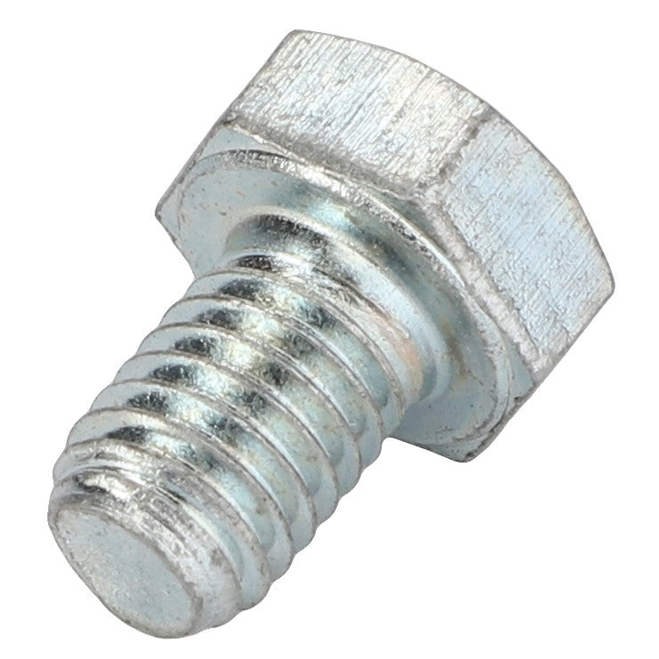 Close-up image of the AGCO | HEXAGONAL HEAD BOLT - 0901-20-62-00 by AGCO, featuring a metal hex bolt with a threaded shaft and a hexagonal head commonly used in construction and assembly. No current product description information is available for this item.