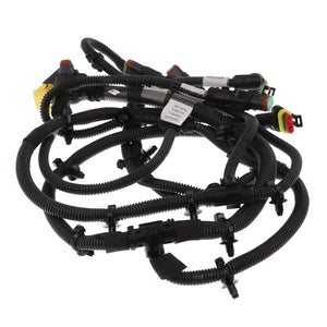 Introducing the AGCO Harness - Acw9097750, a coiled automotive wiring harness complete with various connectors and clips, meticulously designed for vehicle electrical systems. Brought to you by the trusted brand AGCO.