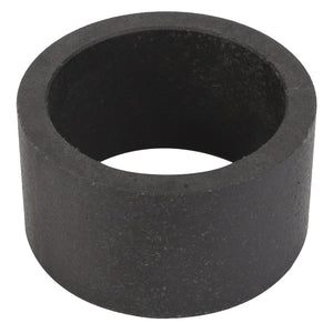 Photo of the AGCO BEARING BUSH - D28860033, a cylindrical carbon ring with a hollow center and a textured, matte black surface. No current product description information is available.