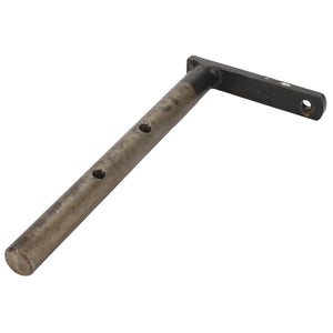 The AGCO | Lever - Acp0487820 by AGCO is a metal rod with multiple holes, attached to a right-angled flat piece at one end.