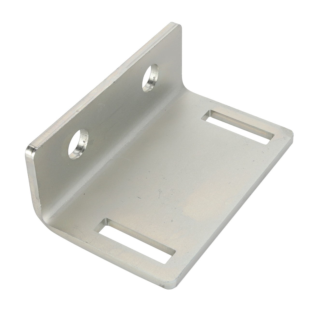 The AGCO | BRACKET - AL5220303, a high-quality metal bracket from the AGCO brand, features two round holes and two rectangular slots, making it ideal for mounting or connecting components. Please note that no further product description information is currently available.