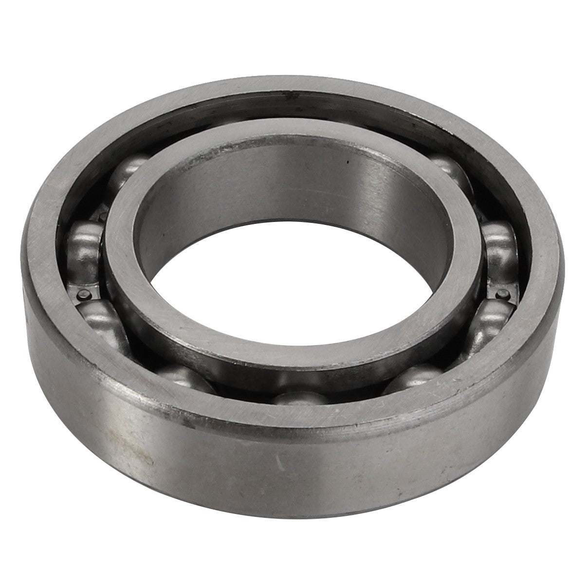 The AGCO | DEEP GROOVE BALL BEARING - ACY9100250 from AGCO is a metal ball bearing with an outer and inner ring, featuring evenly spaced ball bearings inside. No current product description information is available for this item.