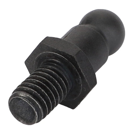 A black metal ball joint bolt with a threaded end and a smooth spherical top portion, ideal for applications where no current product description is available, listed under Product Name: AGCO | Pin - Acp0673660 by Brand Name: AGCO.