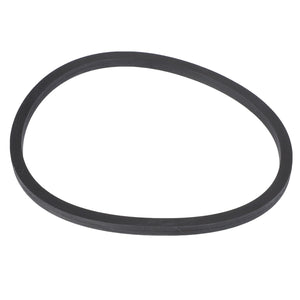 A black rubber gasket with a slightly irregular circular shape, identified as the AGCO Strainer Seal - AG514057, is displayed on a white background. There is currently no product description available.