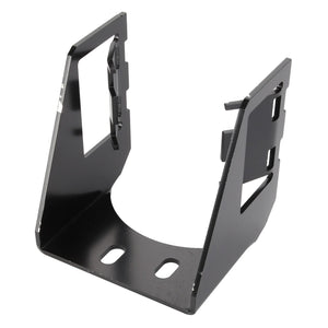 The AGCO bracket (model D28786755) is a black metal mounting bracket with rectangular cutouts and multiple mounting holes, but there is no current product description information available.