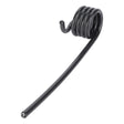 The AGCO | Spring Tine, Pick-Up - Lm02049218 by AGCO is a black coiled metal rod with a straight extended end, designed for higher yield.