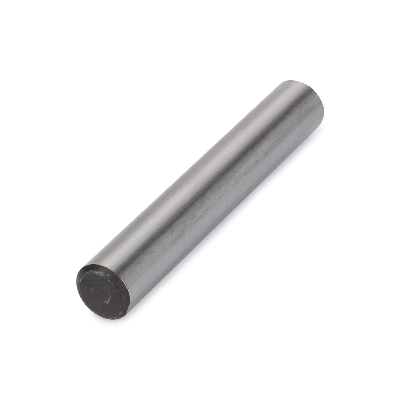 A cylindrical metal rod lies horizontally on a white background, reminiscent of the robust engineering seen in AGCO's Spigot - 3382027M2.