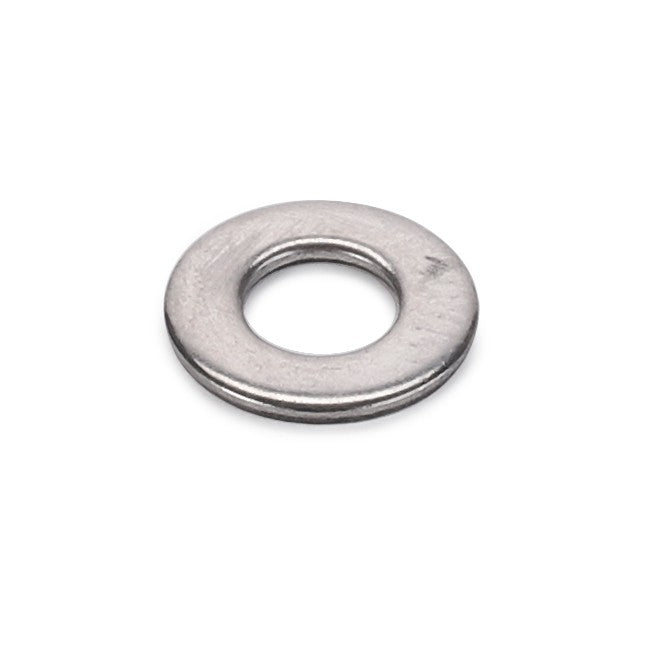 AGCO | WASHER - E105338: A compact, circular metal washer with a central hole, commonly utilized to distribute the load of a threaded fastener such as a screw or nut. No additional product description information is available at this time.