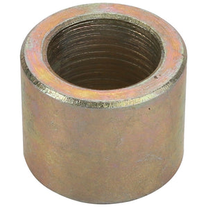 The AGCO | SPACER - ACY1511310 is a cylindrical metal coupling nut designed with internal threading to either connect two male threads or extend the length of a threaded rod. Unfortunately, specific product description information is not currently available for this item.