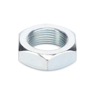 The AGCO NUT - F916501120060 is a silver hexagonal metal nut with a threaded inner hole, designed for fastening purposes. It belongs to the AGCO brand.