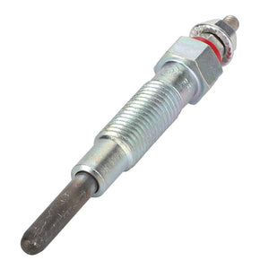 A close-up image of the AGCO Glow Plug - 0.010.2731.2, featuring a threaded body and a single central electrode, designed for cold starting in heavy-duty diesel engines.