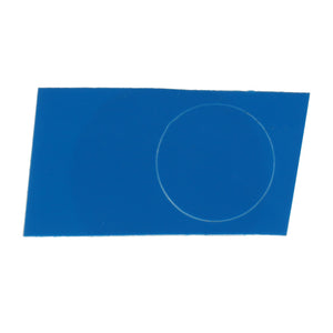 A blue rectangular sheet with a circular indentation visible on its surface, identified as AGCO | DECAL - D49178700 from the AGCO brand.