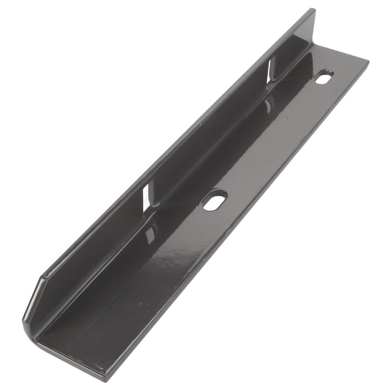 The AGCO BRACKET, RIGHT HAND - D28287156 is a metal wall bracket designed with pre-drilled holes for easy mounting. This durable hardware is perfect for securing shelves or other items to a wall. Please note that no additional product description information is currently available from the manufacturer.