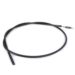 The AGCO Control Cable, Loader - Al5020945 is a reliable black cable featuring connectors at both ends, designed for communication or electrical purposes to ensure the dependability of your machinery.