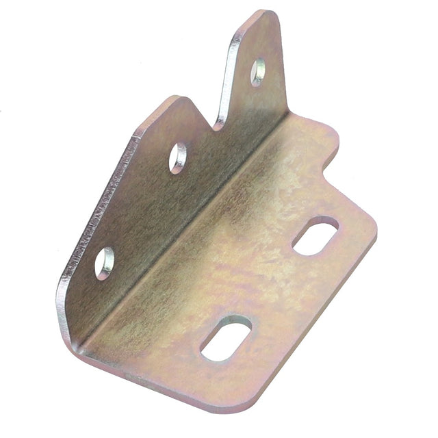 Introducing the AGCO | Mounting Angle - Acx2297230 by AGCO: This L-shaped metal bracket features four holes, two on each side, designed for mounting or support in various applications.