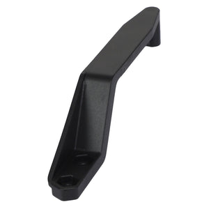 The AGCO | Shield - Acw006895A by AGCO is a black plastic handle with a straightforward, angular design, featuring two screw holes for easy mounting.