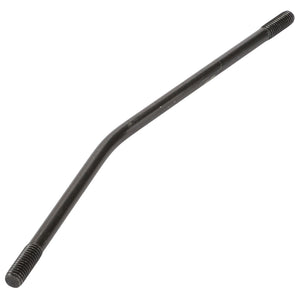 A black metal rod from AGCO, specifically the Stem - Acw0604150, featuring threaded ends and a subtle bend in the middle.