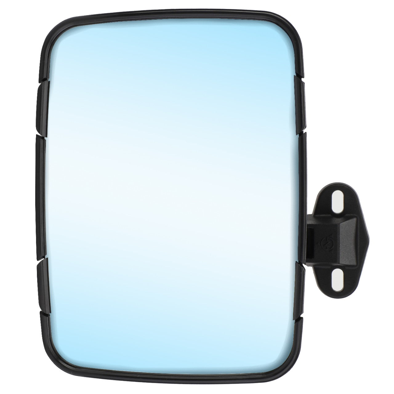 The AGCO | Mirror - Acp0632270 features a sleek black frame elegantly mounted on a compact bracket. The mirror surface boasts a slight blue tint for enhanced clarity.