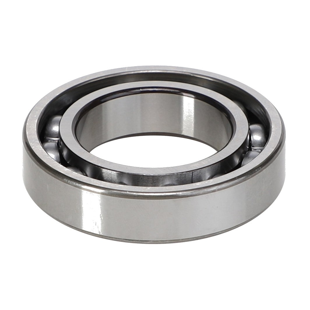 The AGCO | Ball Bearing - 1101409, an authentic deep groove ball bearing from AGCO, features an outer ring and an inner ring with ball bearings in between, designed to enhance machine efficiency.