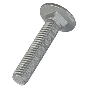 A close-up image of a single AGCO | Round Head Square Neck Carriage Bolt - Acw1059400, featuring a flat, rounded head and threaded shaft; no current product description information available.