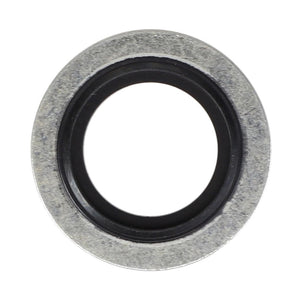 Top view of the AGCO | SEAL - D49070022, a metal and rubber O-ring washer typically used for sealing and preventing leaks in plumbing and industrial applications. No current product description information is available.