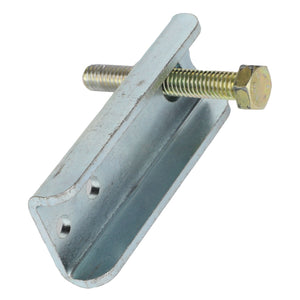 The AGCO | Channel - Acw2480050 by AGCO is a metal clamp that features two holes and a threaded bolt with a hexagonal nut passing through it. No additional product description information is available beyond this concise overview.