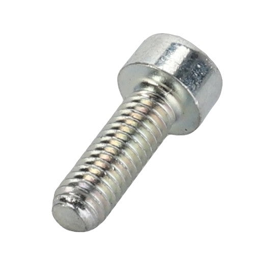 A close-up image of the AGCO Bolt - Va020659, a metal hex socket cap screw featuring a threaded body and cylindrical head. Currently, no detailed product description is available.