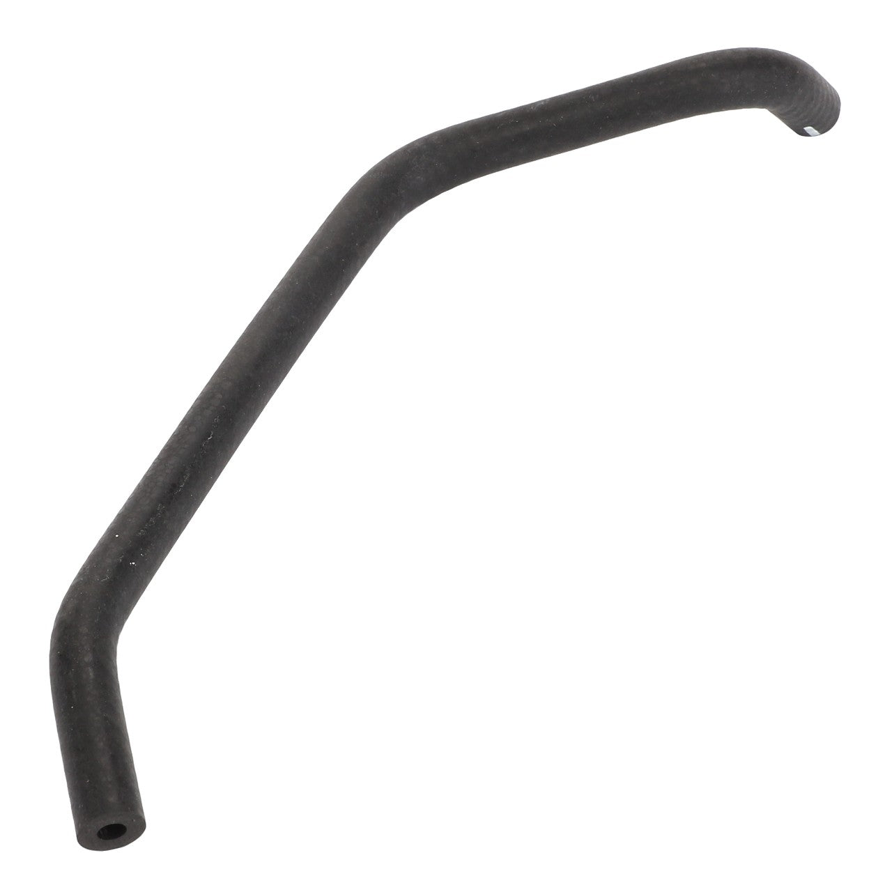 The AGCO | Hose - Acx2371940 is a black rubber hose featuring a straight end and an angled bent end, although no further product description information is provided.