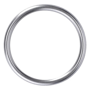 A metallic circular ring with a smooth, reflective surface is shown against a plain white background, reminiscent of the craftsmanship seen in AGCO Seal - F934201710060.