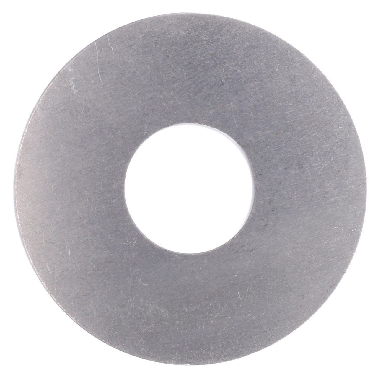 The AGCO | Adjusting Shim - 3715665M1 is a circular metal washer with a central hole, designed to distribute the load of a threaded fastener, and is commonly found in Massey Ferguson models.