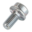 A close-up image of the AGCO Screw - Acx3628740, featuring a silver metallic finish with a partially threaded shaft and a flat, textured head. No current product description information is available.