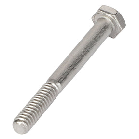 Image of the AGCO | HEXAGONAL HEAD BOLT - AG562136, featuring a partially threaded shank and a metallic finish, showcasing its clean and durable construction.