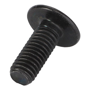 A close-up of the AGCO Hex Socket Screw - Acx2652390, a black metal screw with a flat, round head and threaded shaft.