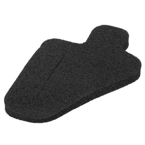 The AGCO Gasket - Acw1079490, featuring a black foam construction, has a rounded rectangular shape with an extended tab on one end. No additional product details are currently available.