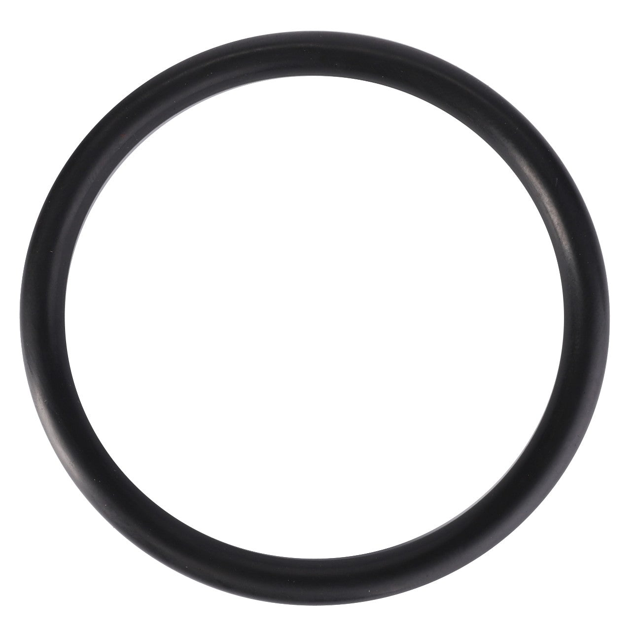 AGCO | Gasket, Fuel Tank - 4294526M1, a black rubber O-ring shaped in a perfect circle against a white background, ideal for use as genuine seals and gaskets in Fendt models.