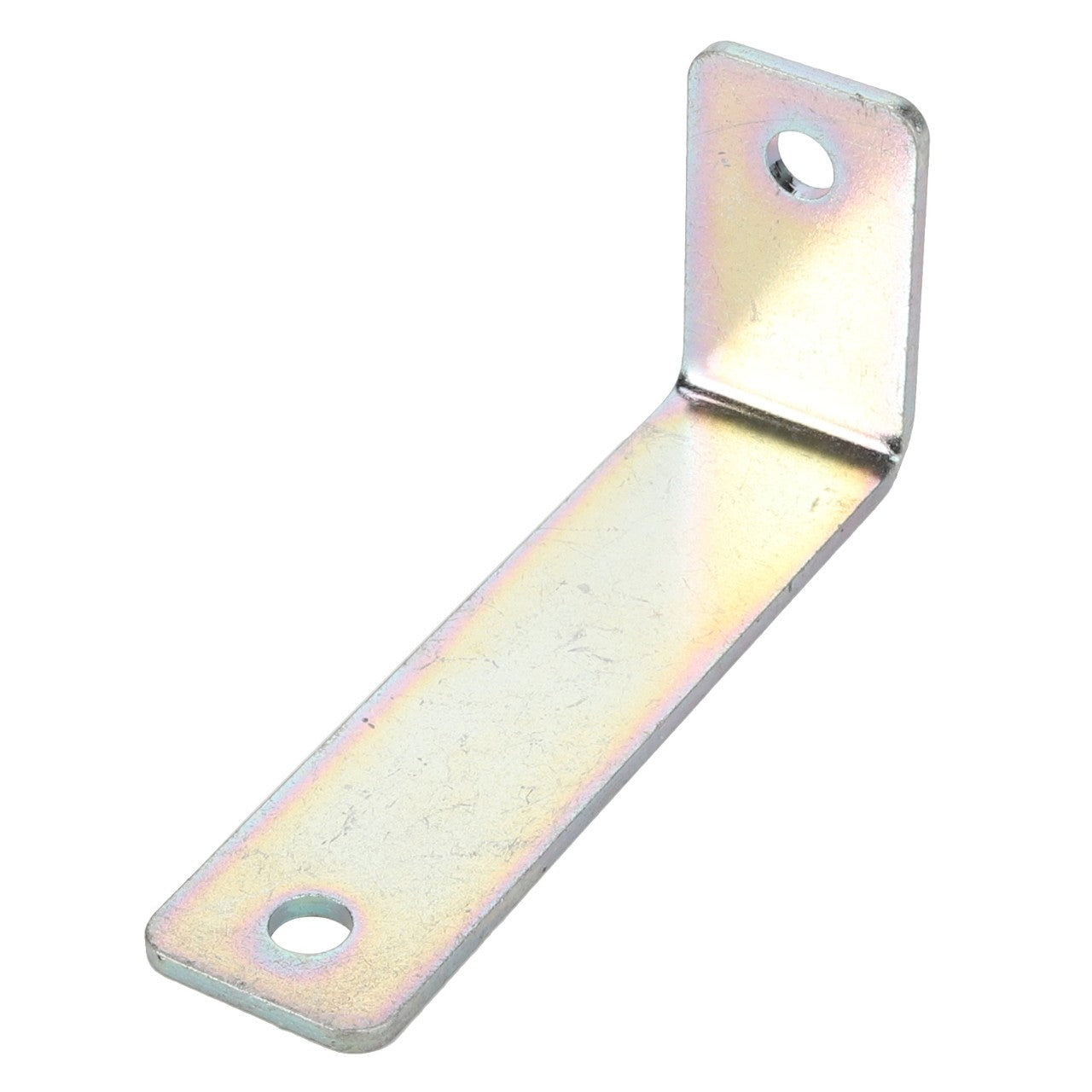 The AGCO Bracket - Acw1984810, crafted by AGCO, is a right-angle metal bracket with two holes on each side designed for joining or supporting structures. Currently, no additional product description information is available.