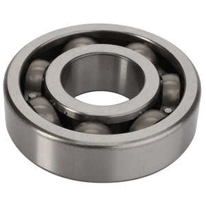 Product Description: The AGCO | DEEP GROOVE BALL BEARING - ACY9102890 by AGCO features a metal ball bearing with a circular outer and inner ring, housing several spherical balls in between.