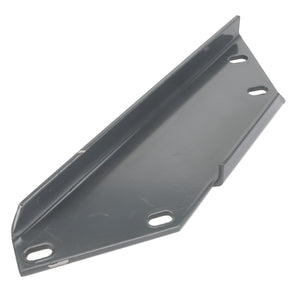 The AGCO | BRACKET - D28480866 is a triangular metal bracket featuring four holes for bolts or screws, making it an ideal choice for a variety of construction projects. Brought to you by the trusted brand AGCO, this bracket ensures durability and reliability.