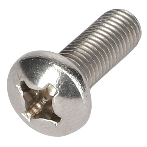 Close-up image of the AGCO PAN HEAD SCREW - AG330462 with a Phillips head and threaded shaft. No current product description information is available.