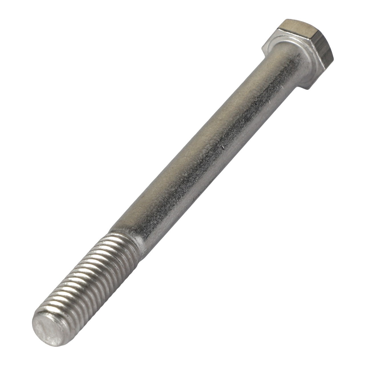 No current product description provides a closer look at the AGCO | HEXAGONAL HEAD BOLT - AG562830 with a partially threaded shank.