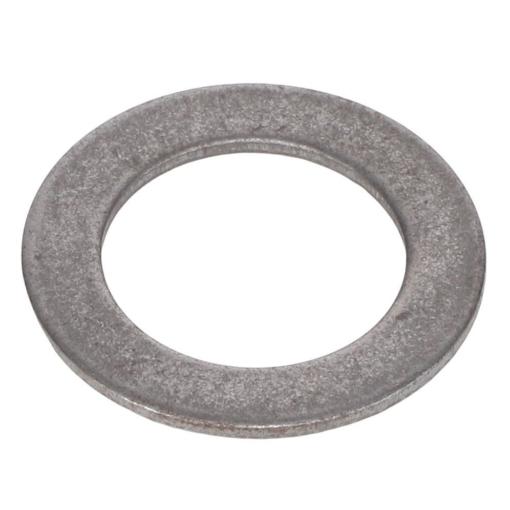 A close-up image of the AGCO Retainer - Ag000351, a silver, circular metal washer with a large central hole, shows this current product is commonly used in various mechanical and construction applications.