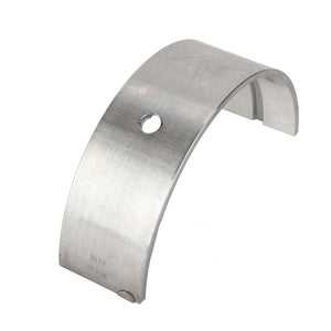 The AGCO Bearing Shell - Acp0406820 features a curved, metallic design with a single circular hole in the center and small notches at each end. No current product description available.